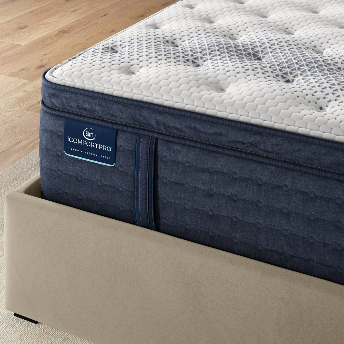 iComfortPro Buckingham 16" Latex Foam Plush Pillow Top Mattress