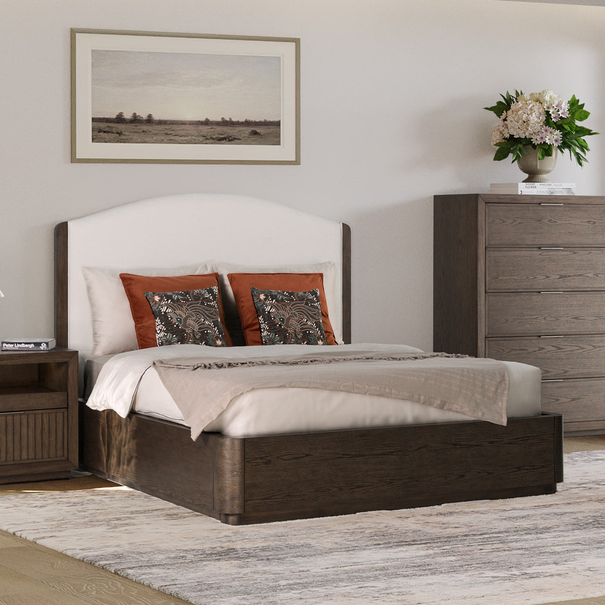 Athens Queen Upholstered Bed
