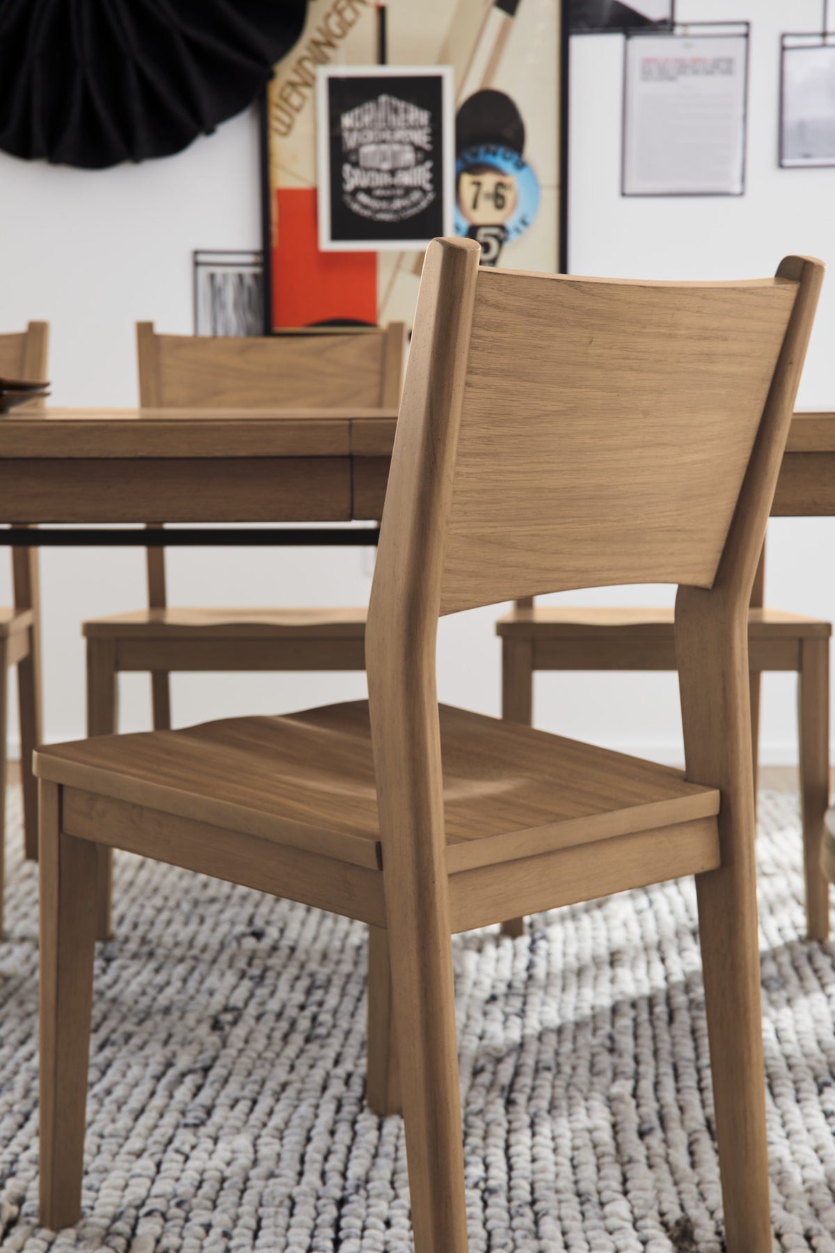 Normandy Pair of Wood Dining Chairs