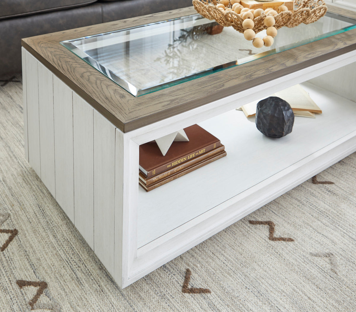 Melody Rectangular Coffee Table with Casters