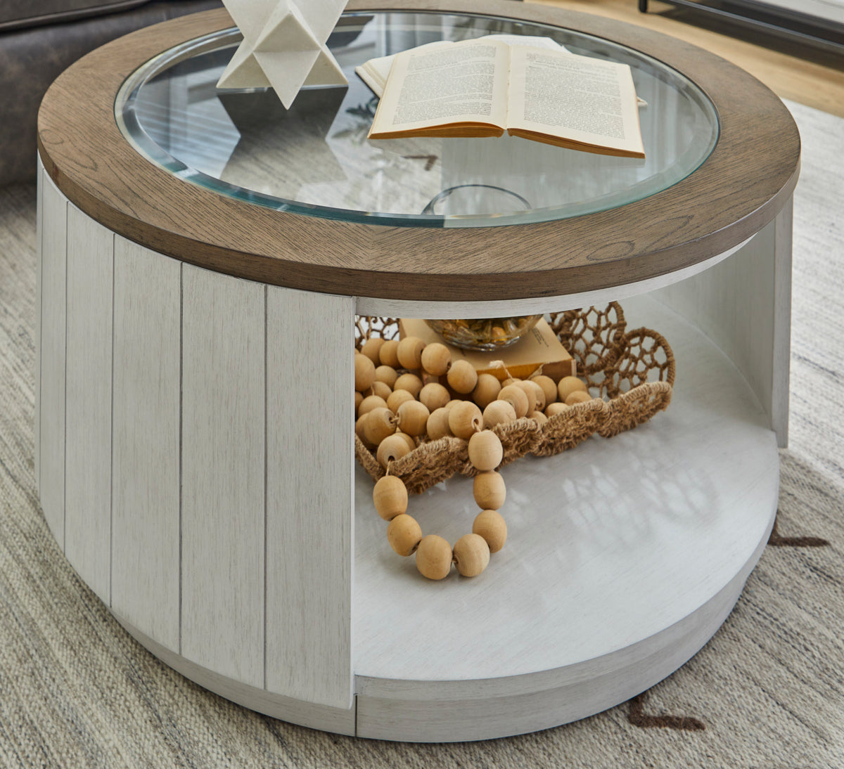Melody Round Coffee Table with Casters