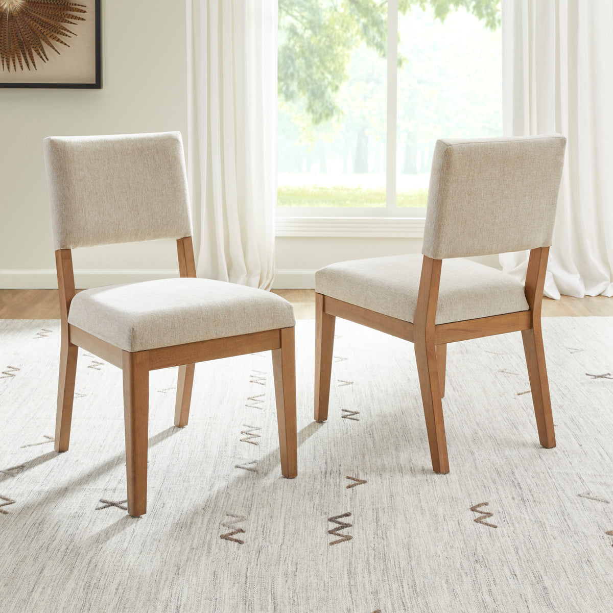 Millwork Pair of Dining Chairs