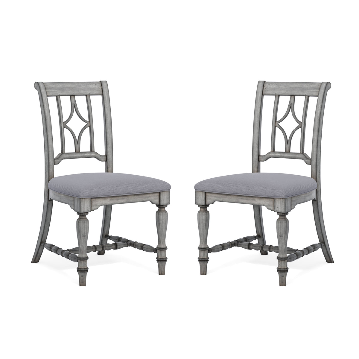 Plymouth Pair of Armless Dining Chairs 22" W