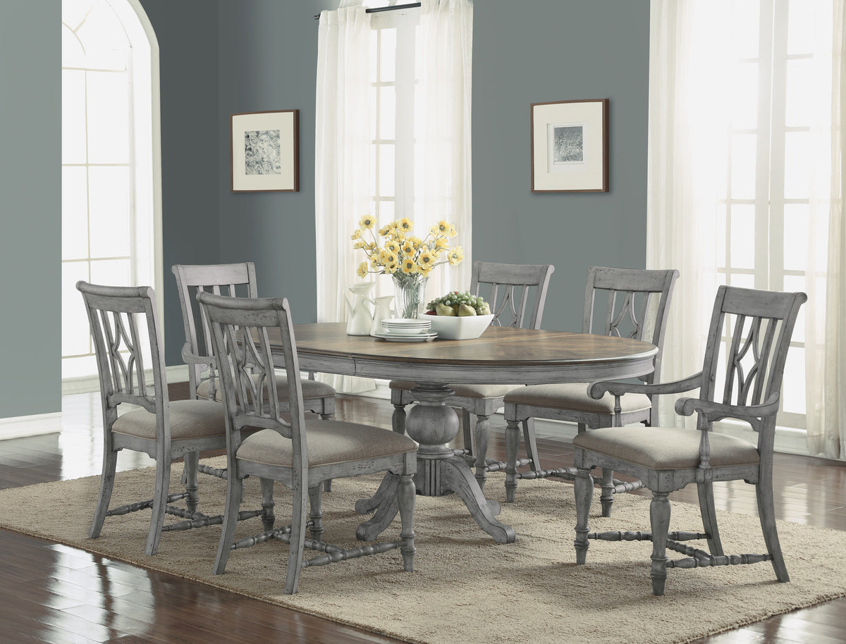 Plymouth Pair of Upholstered Arm Dining Chairs