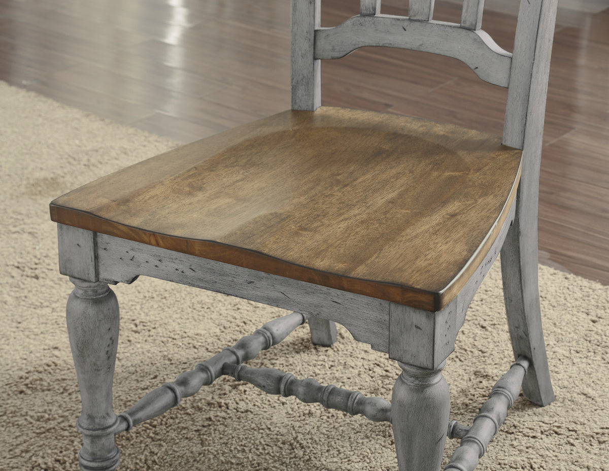 Plymouth Pair of Armless Dining Chairs 22" W