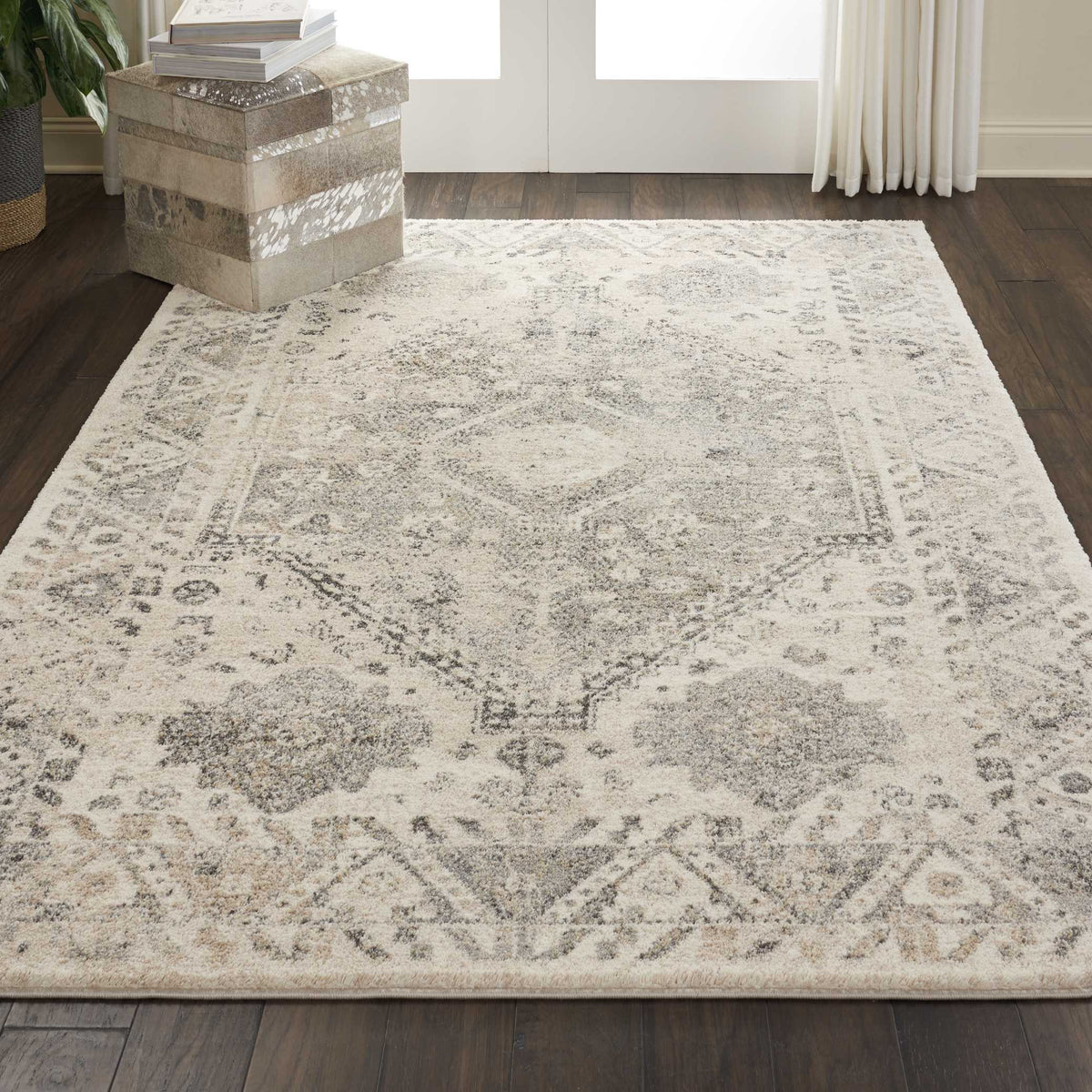 Fusion FSS11 Cream Grey Rug
