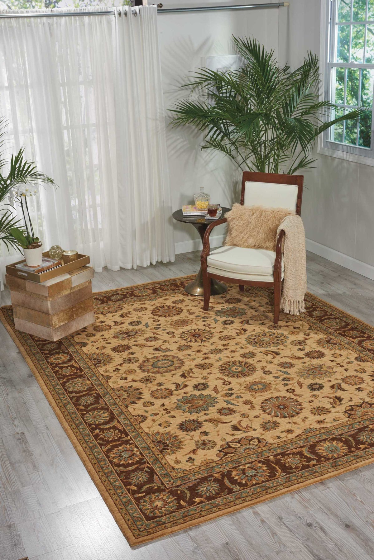 Living Treasures LI05 Beige Rug