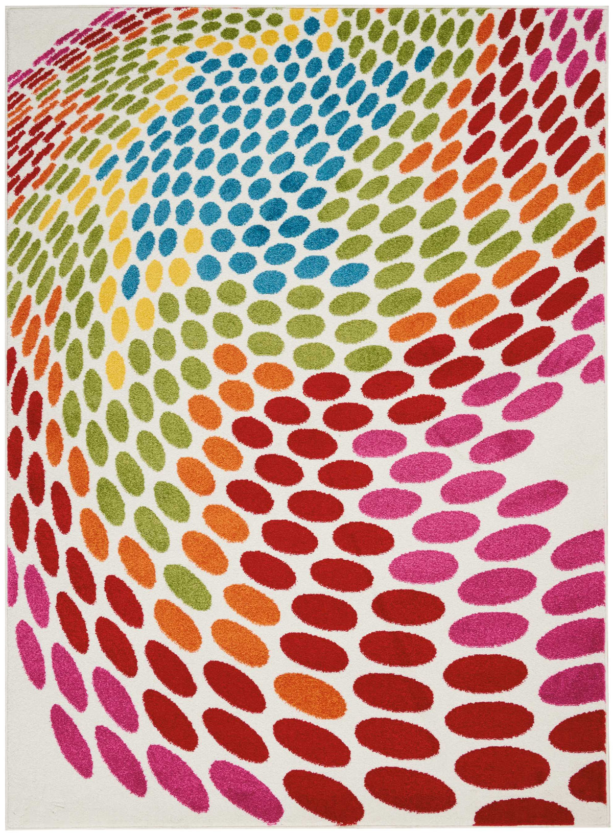 Oakdale OKD03 White/Multicolor Rug