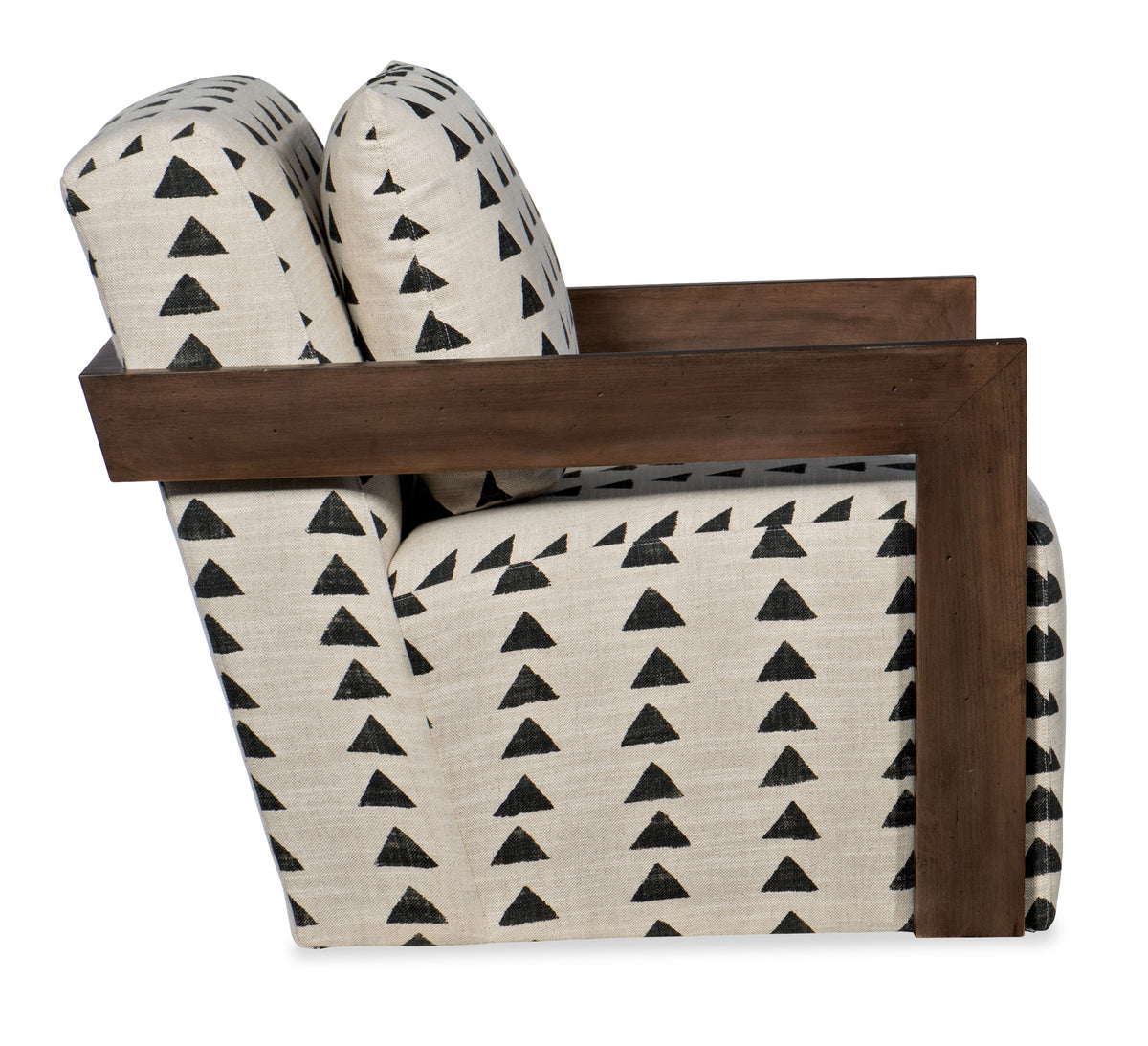 Cabell Exposed Wood Swivel Chair