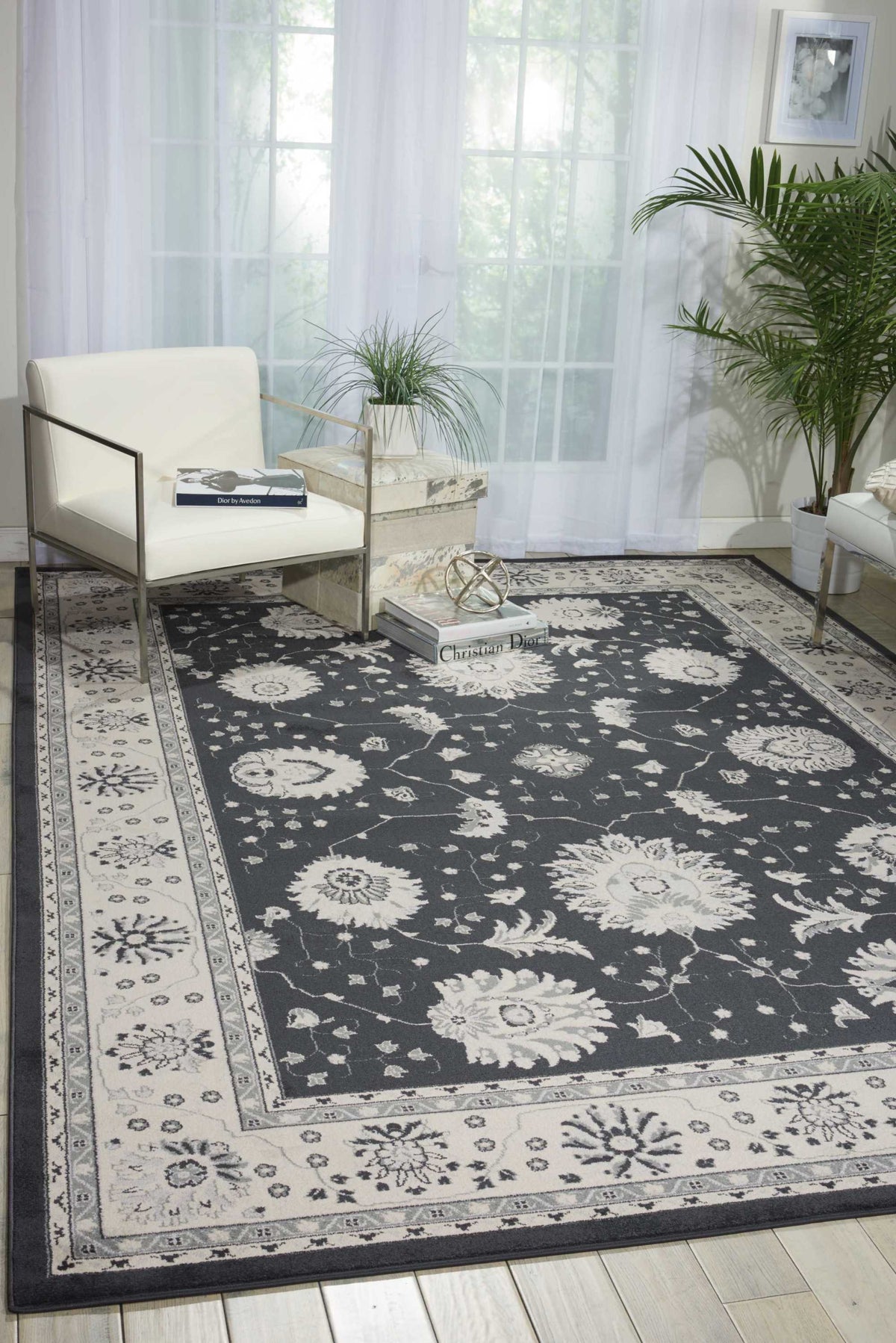 Maymana MYN03 Charcoal Rug