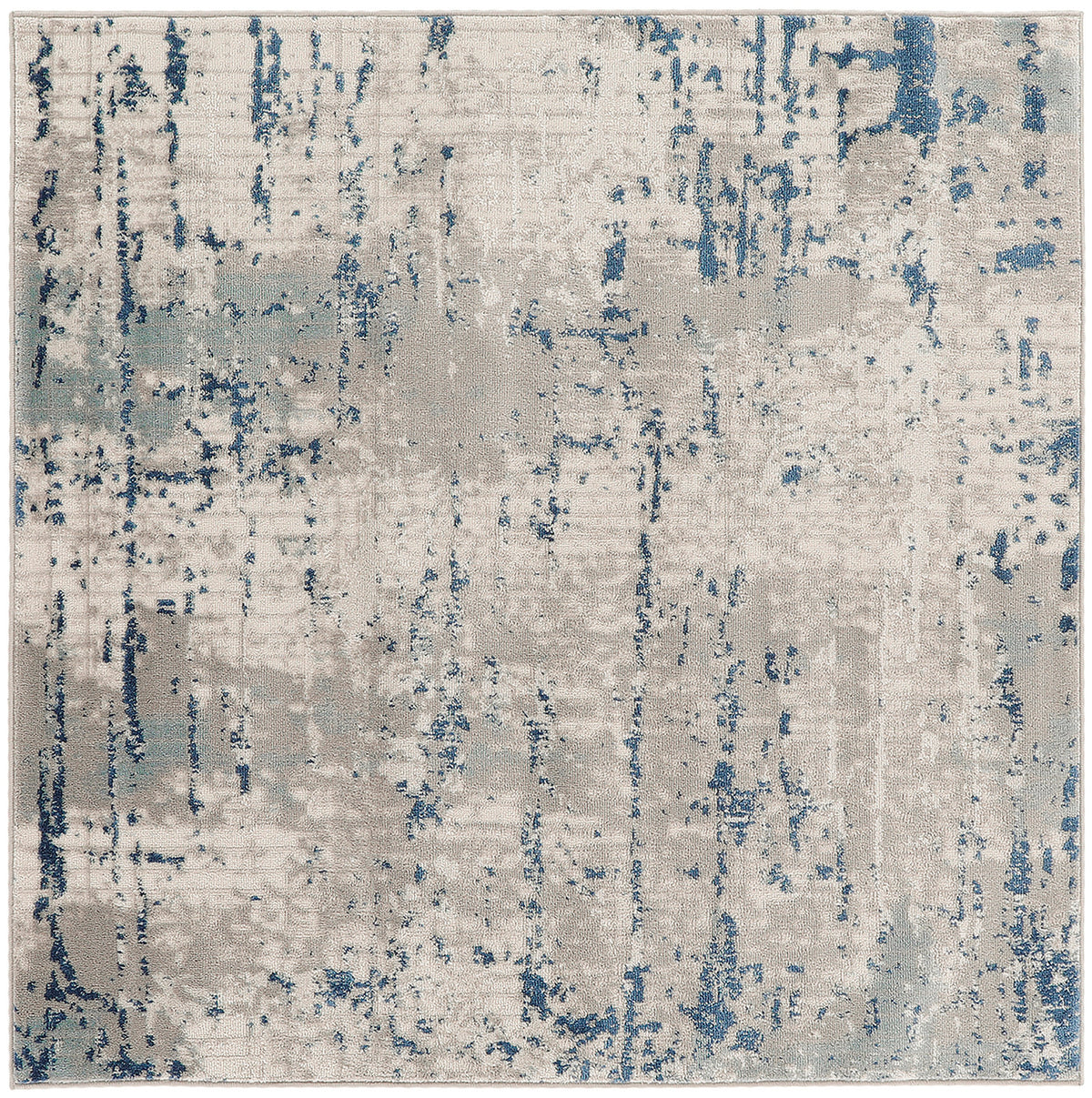 Quarry QUA01 Ivory Grey Blue Rug