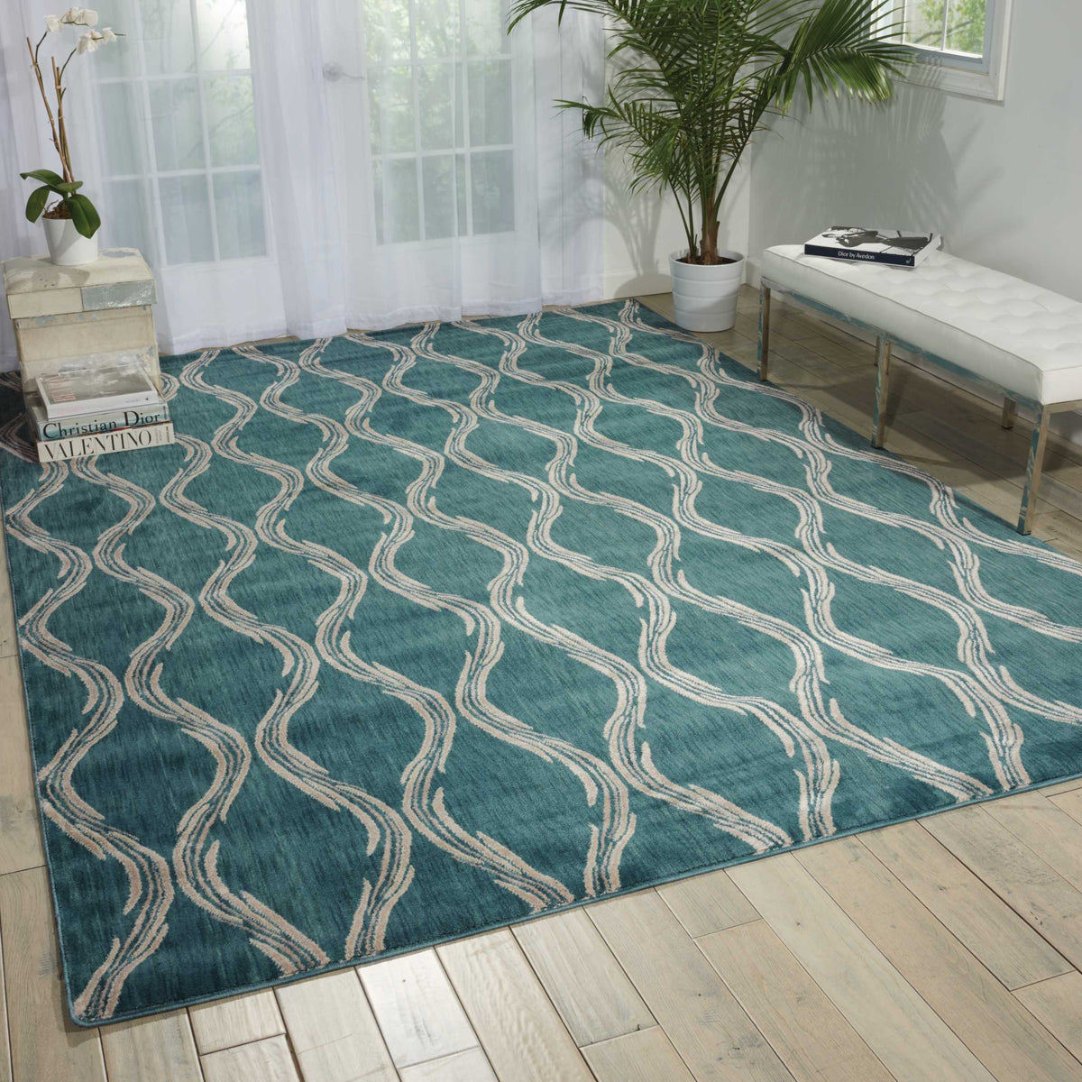 Tranquility TNQ02 Aqua Rug