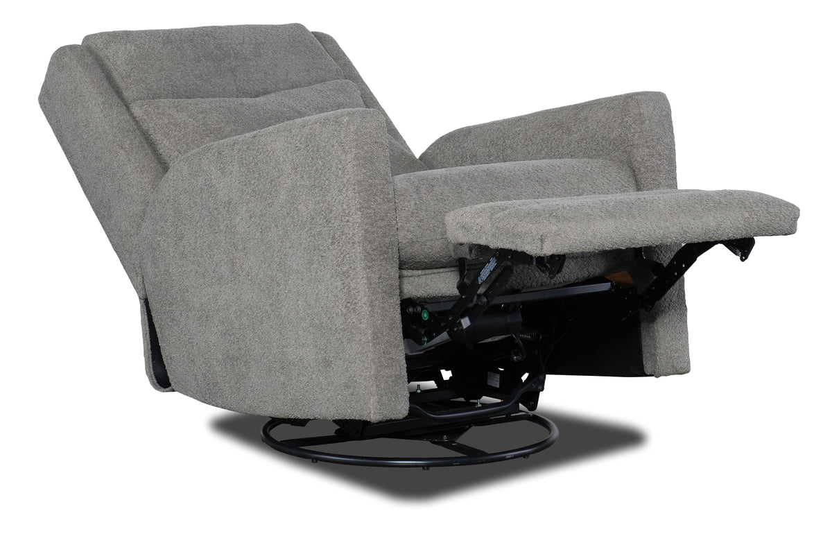 Daxton Swivel Glider Recliner Divided Back - Power Recline with Power Headrest