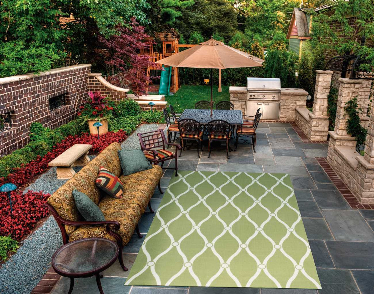 Home & Garden RS089 Green Rug