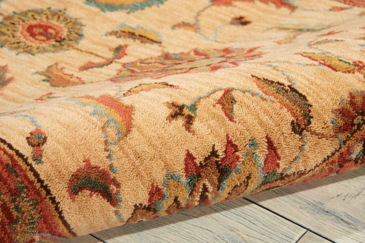 Living Treasures LI04 Ivory/Red Rug