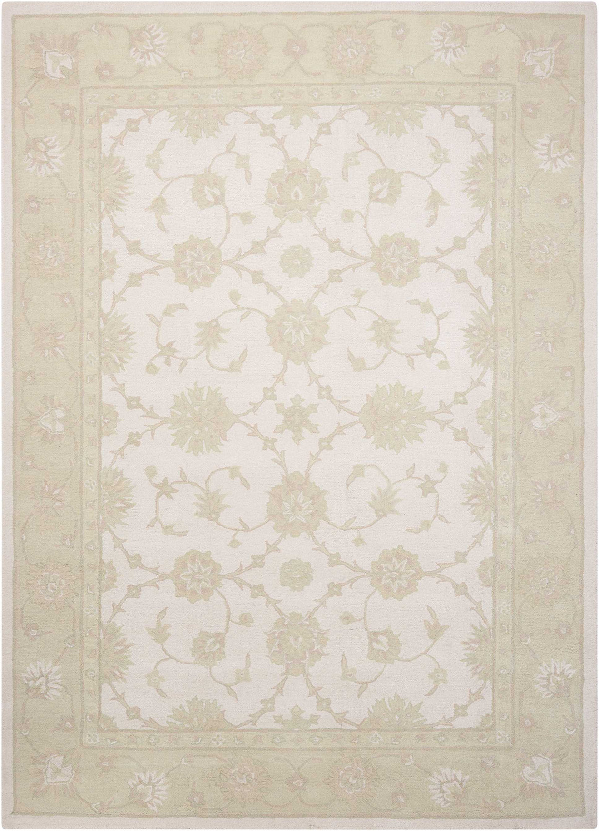 Zephyr ZEP01 Ivory/Green Rug