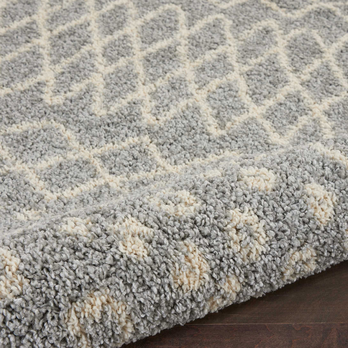 Moroccan Shag MRS02 Silver Rug