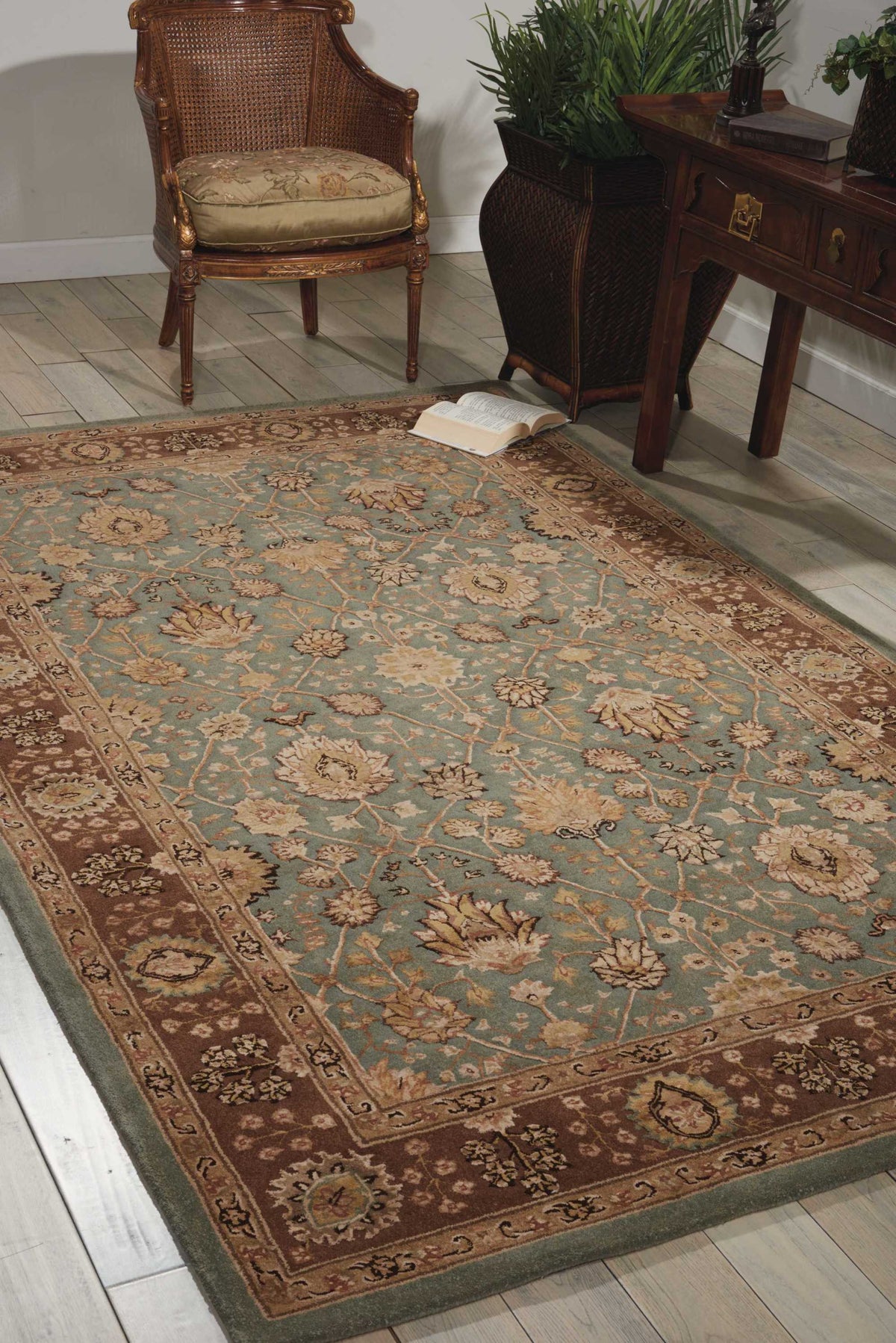 Nourison 3000 3102 Light Blue Rug