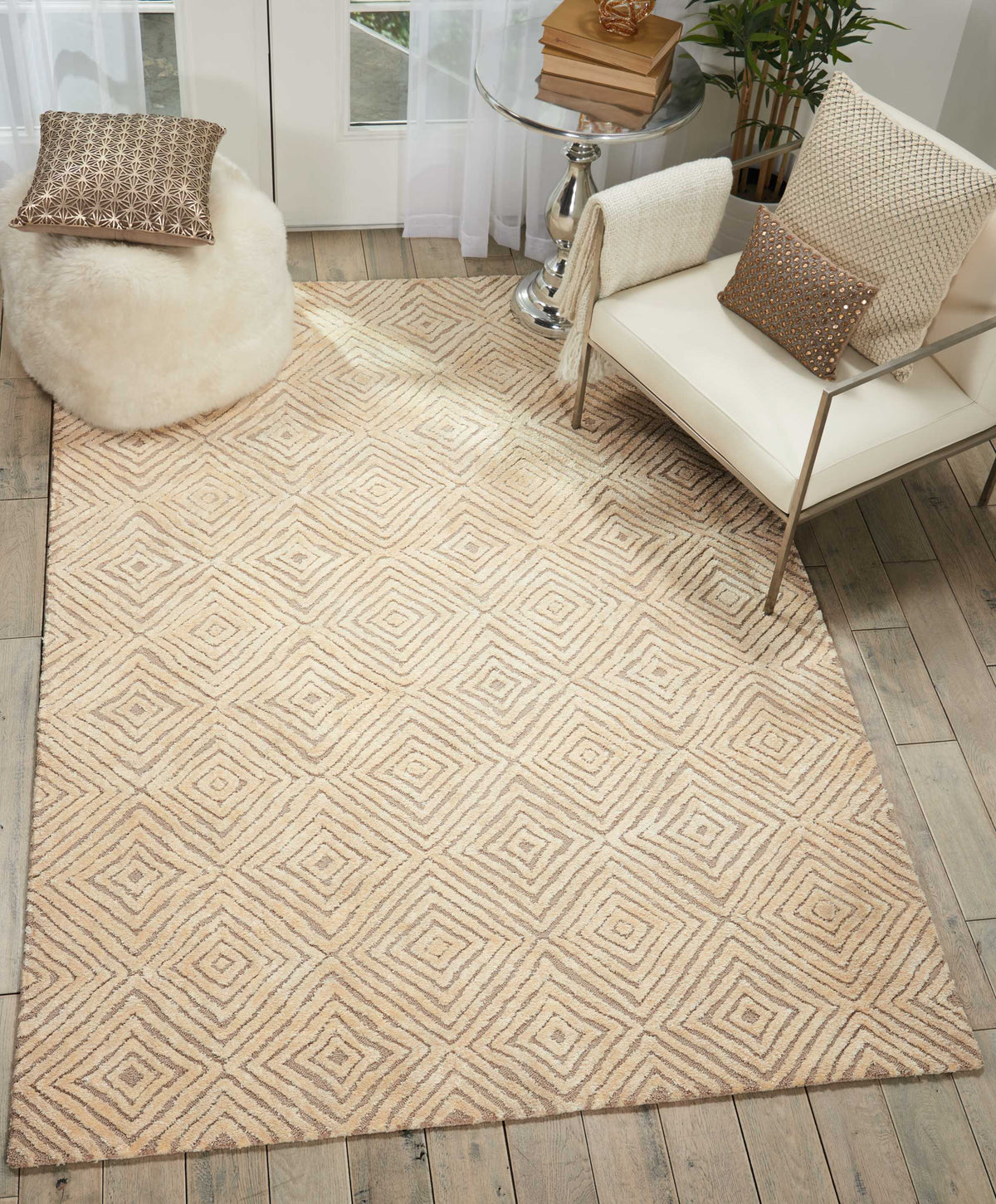 Deco Mod DEC01 Taupe/Ivory Rug