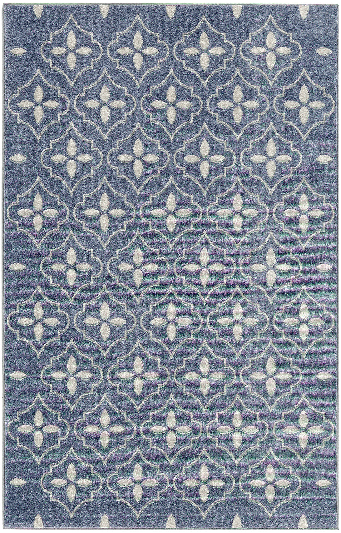 Nourison Essentials NRE04 Blue Ivory Rug
