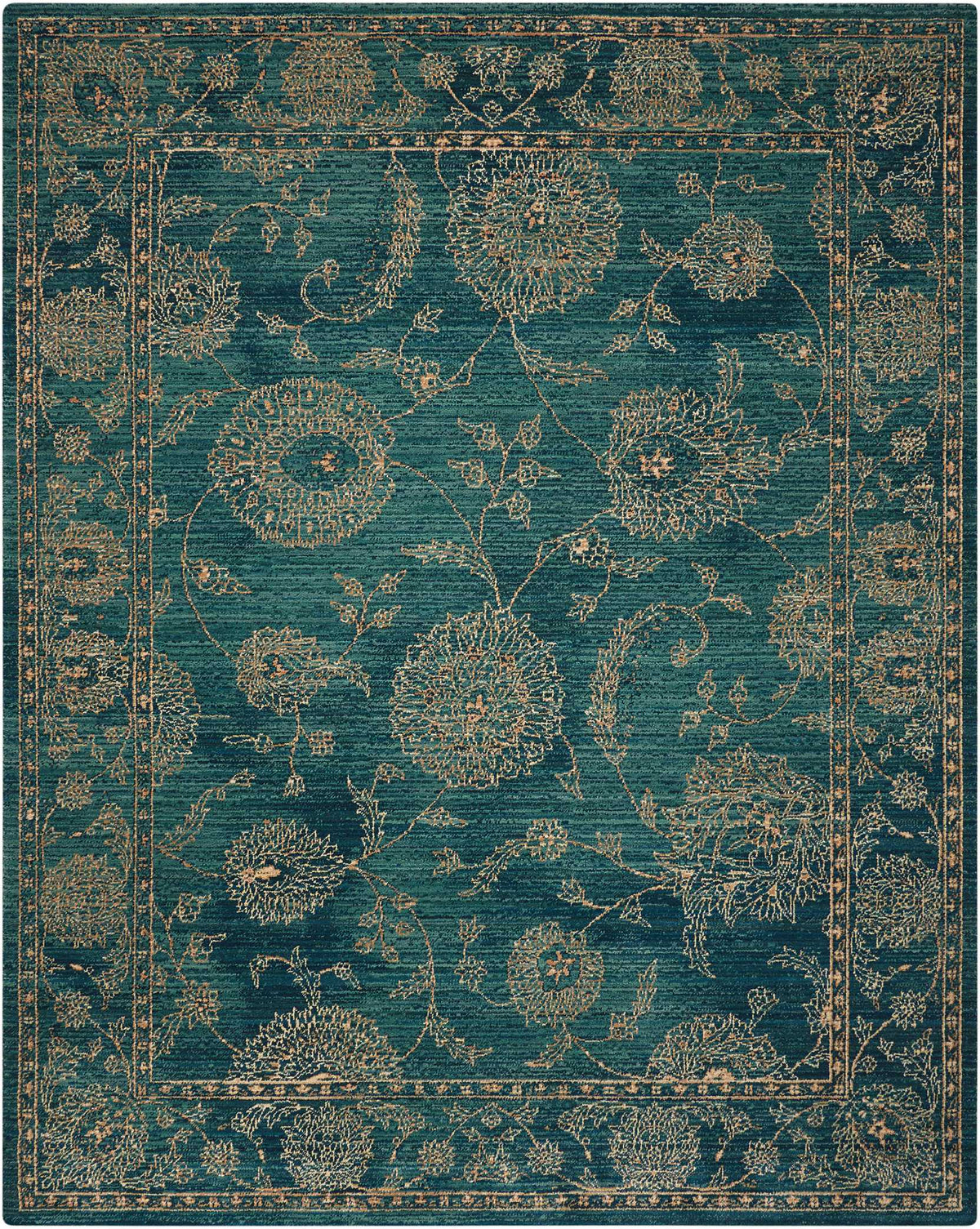 Nourison 2020 NR202 Teal Rug