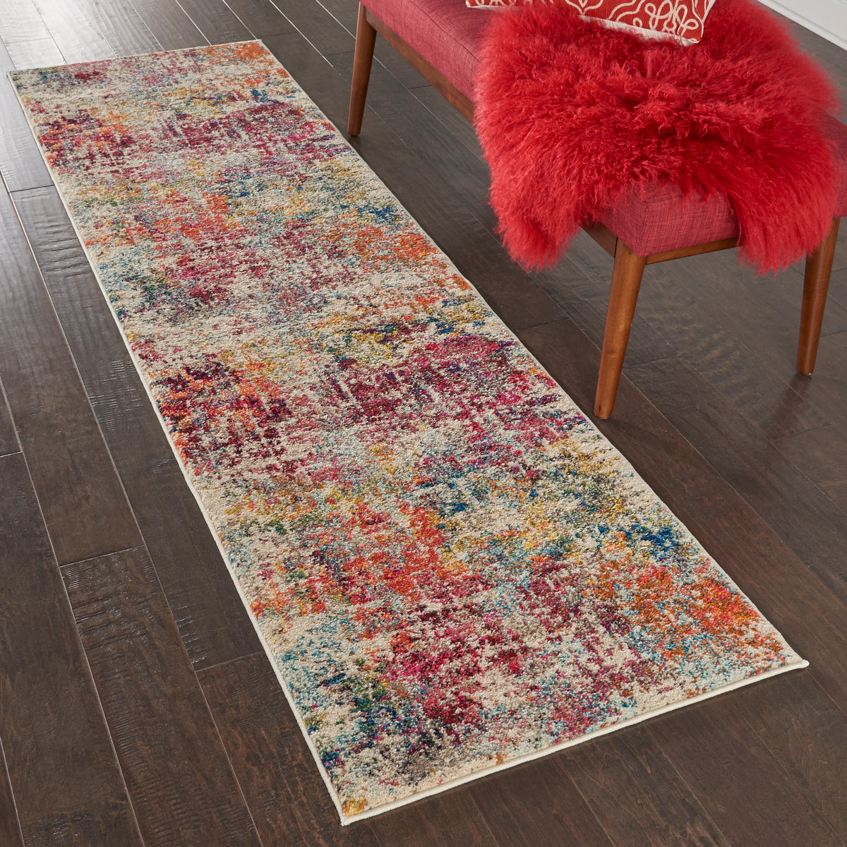 Celestial CES13 Pink Multicolor Rug