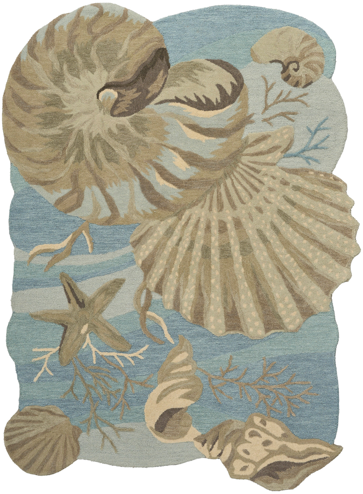 Waterside WRS01 Blue Rug