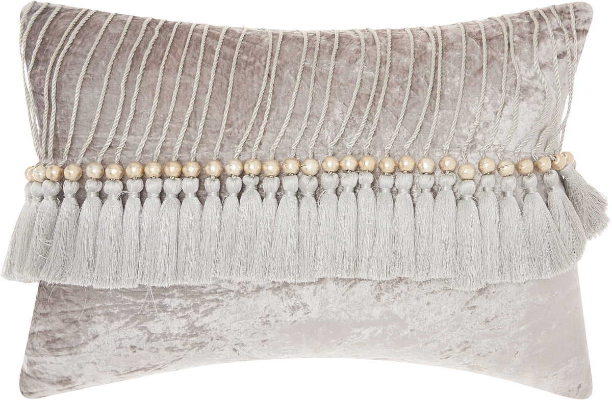 Sofia CS018 Grey 14" x 20" Throw Pillows