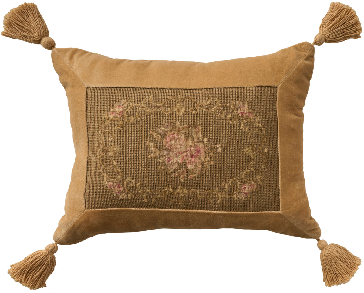 Vintage Pillow VAN14 Olive 14" x 18" Throw Pillows