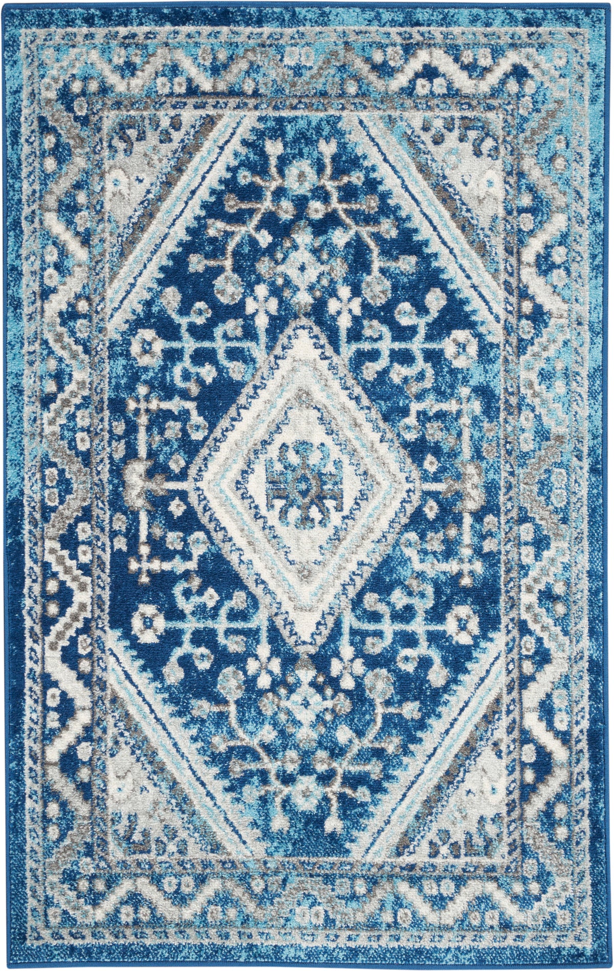 Persian Vintage PRV03 Ivory Blue Rug