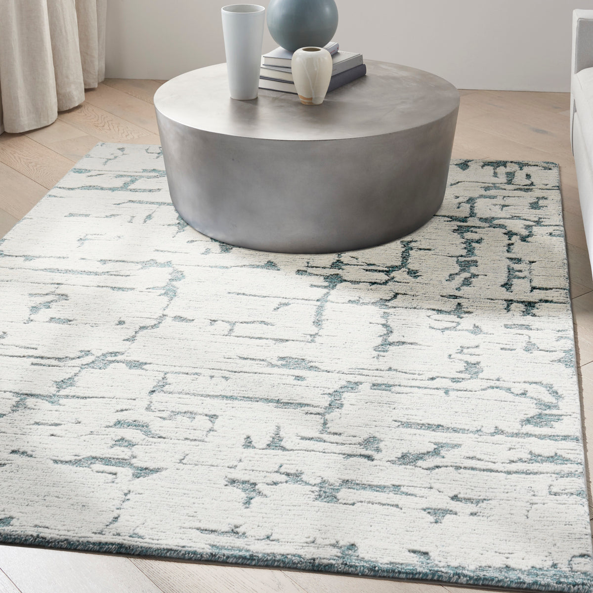 CK009 Sculptural SCL01 Teal Rug