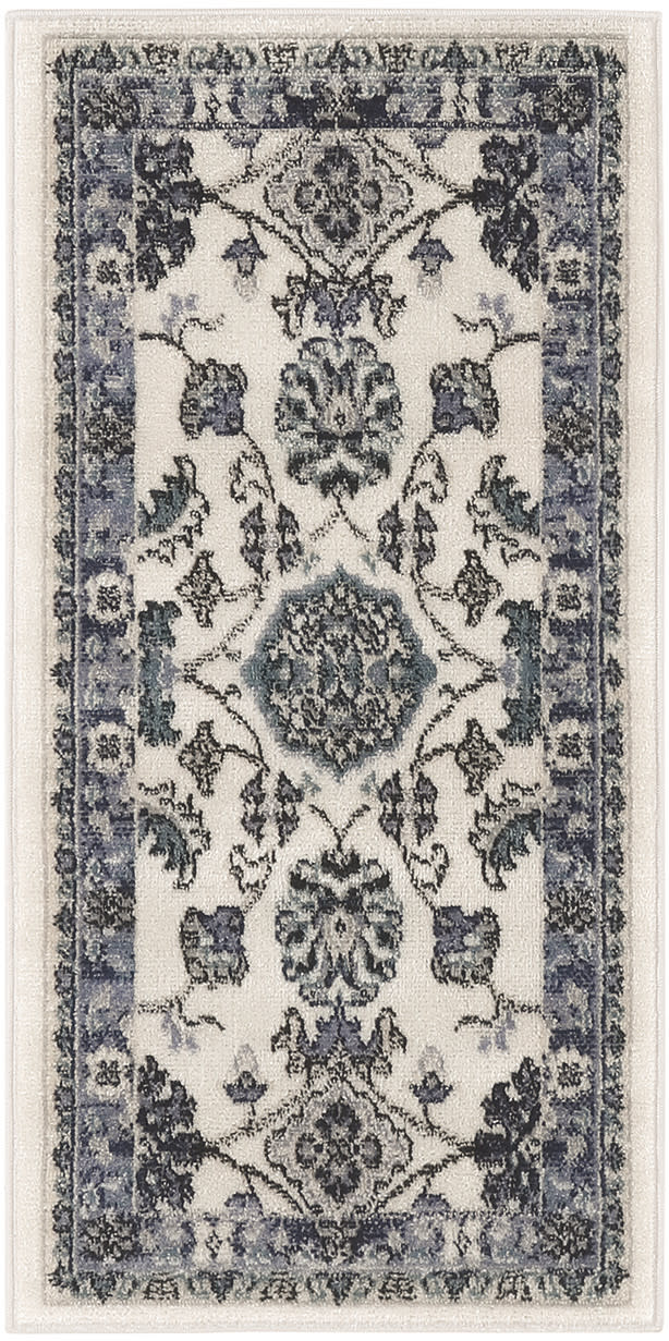 Nourison Essentials NRE05 Ivory Blue Rug