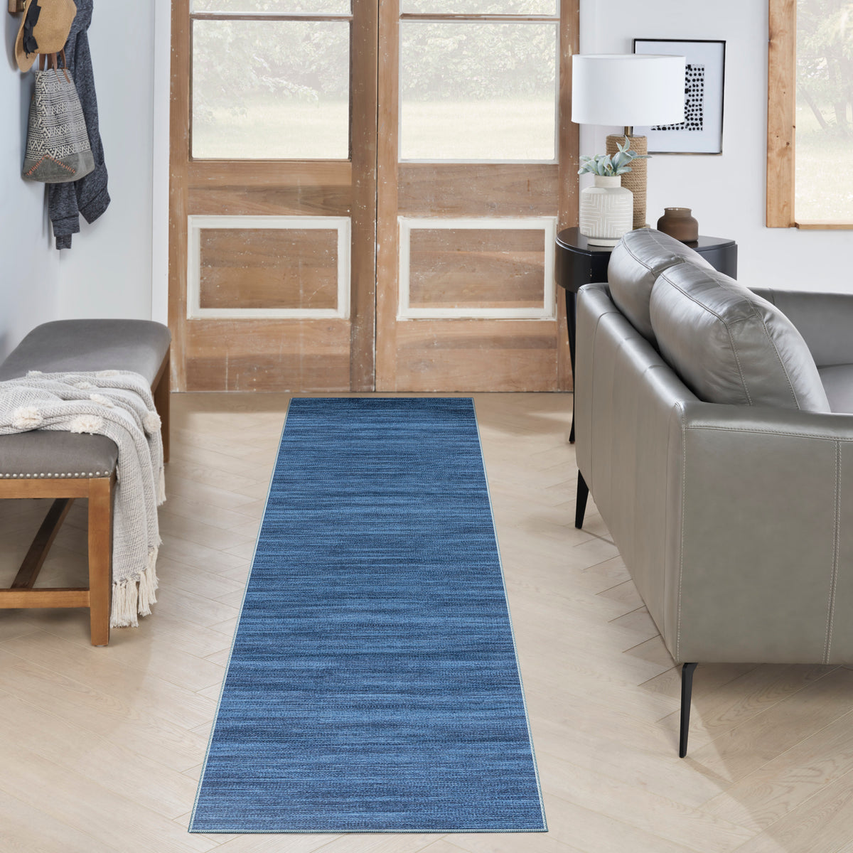 Nourison Washables NWB03 Blue Rug