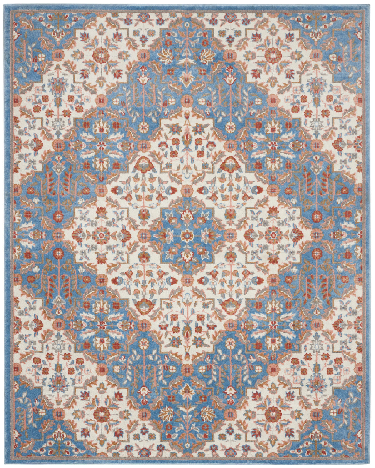 Elation ETN08 Ivory Blue Rug