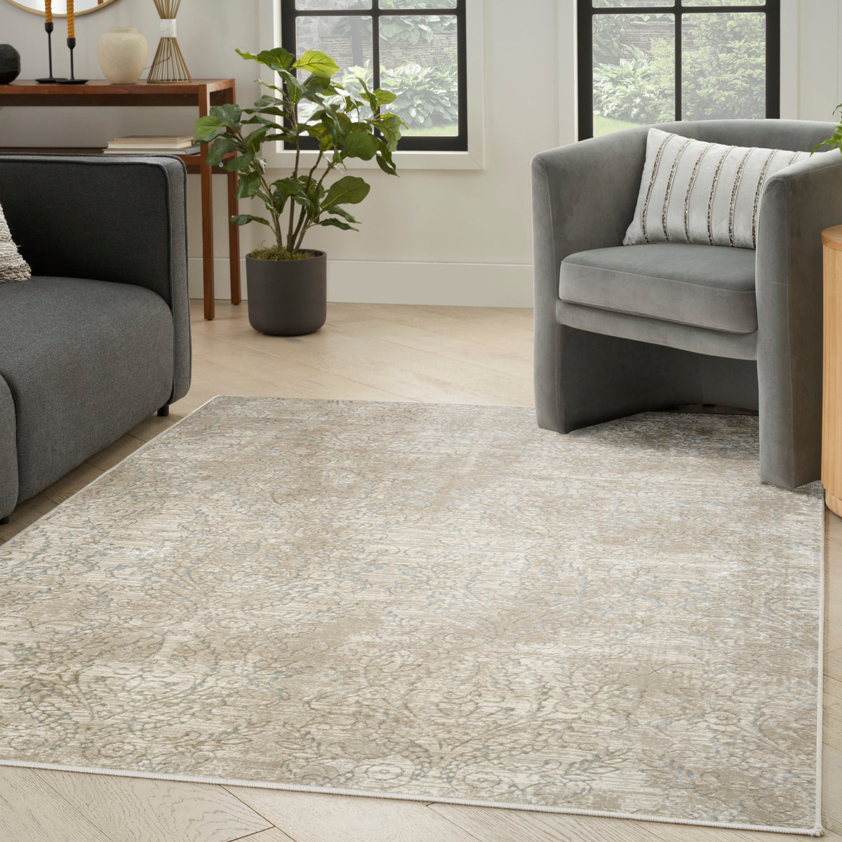 Sparkle ILI01 Beige Grey Rug