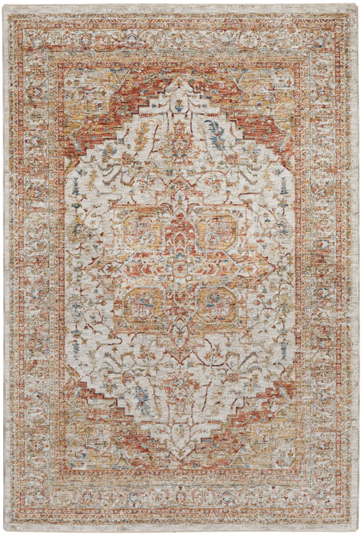 Sahar SHR06 Ivory Rust Rug