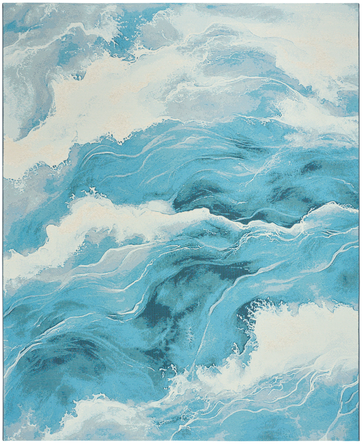 Color Splash CSP05 Ivory Blue Rug