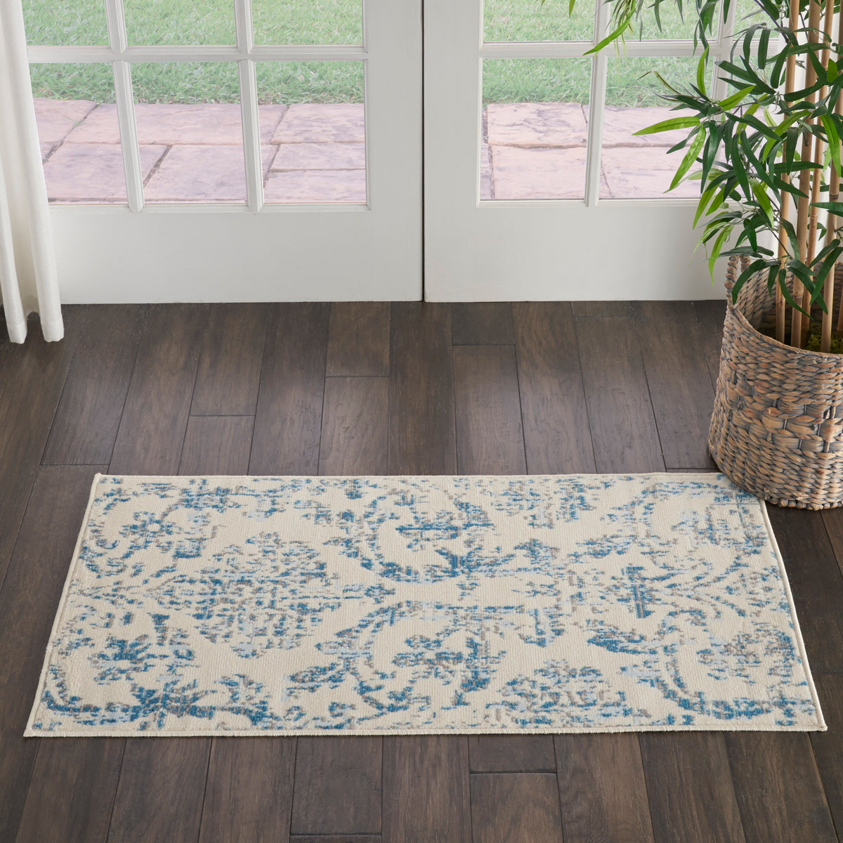 Jubilant JUB09 Ivory Blue Rug