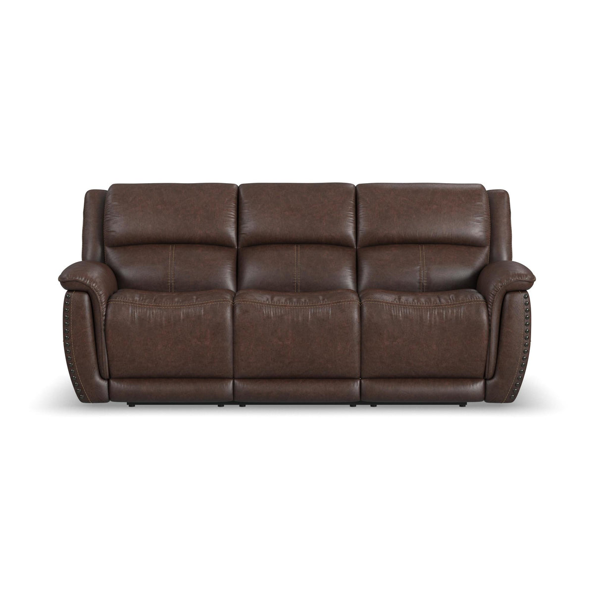Beau Fabric Power Reclining Sofa with Power Headrests