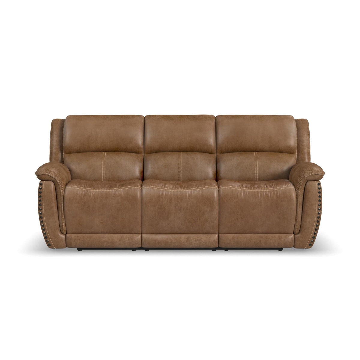 Beau Fabric Power Reclining Sofa with Power Headrests