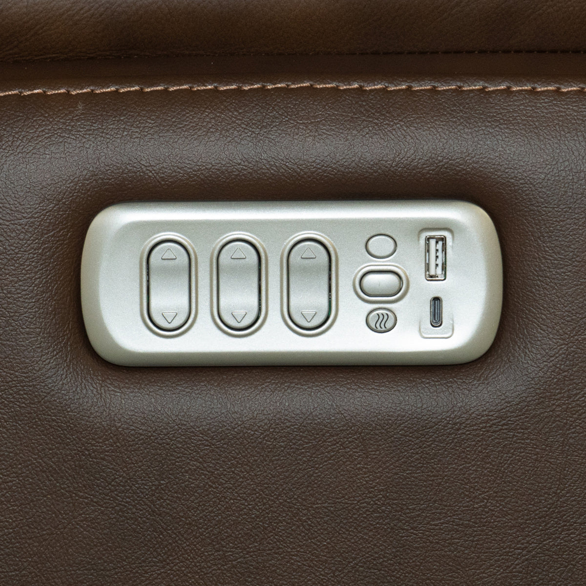 Henry Leather Power Swivel Gliding Recliner with Power Headrest, Lumbar, Heat & Massage