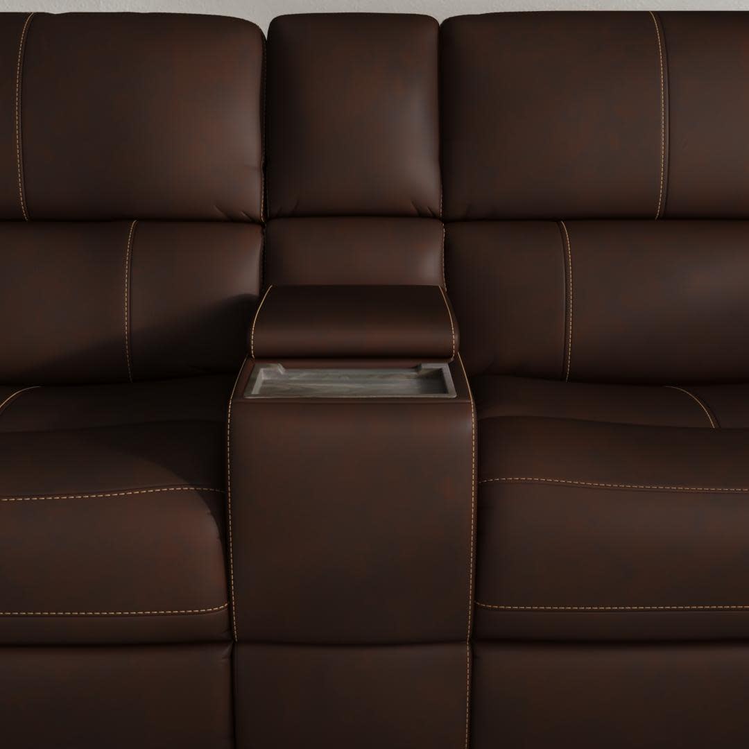 Henry Power Reclining Loveseat with Console & Power Headrests & Lumbar
