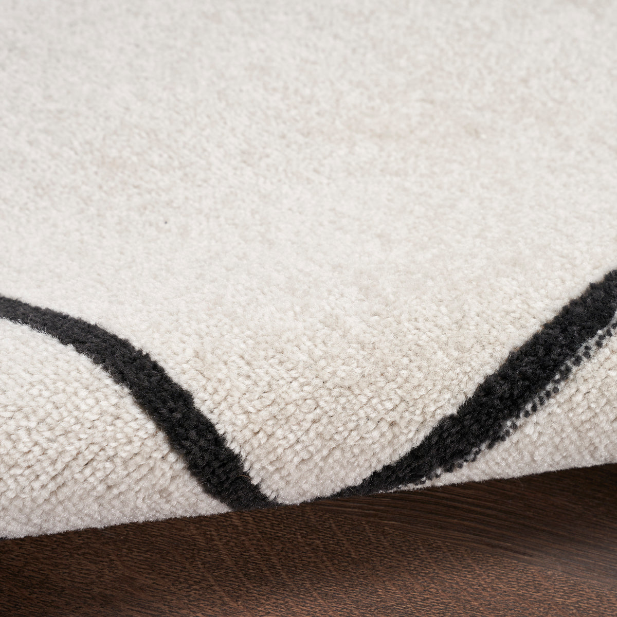 Nourison Essentials NRE02 Ivory Black Rug