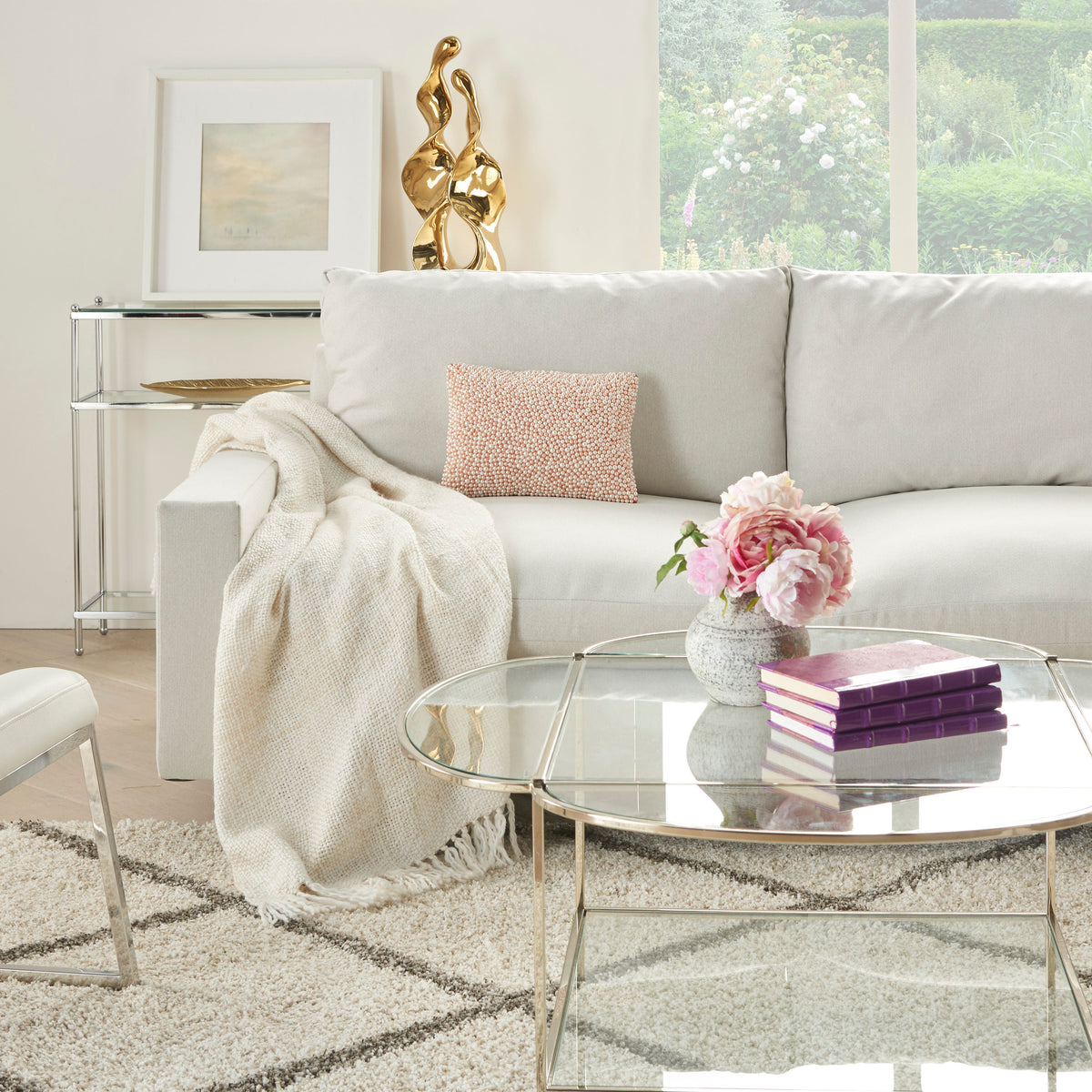 Sofia Z2001 Blush 10" x 14" Throw Pillows