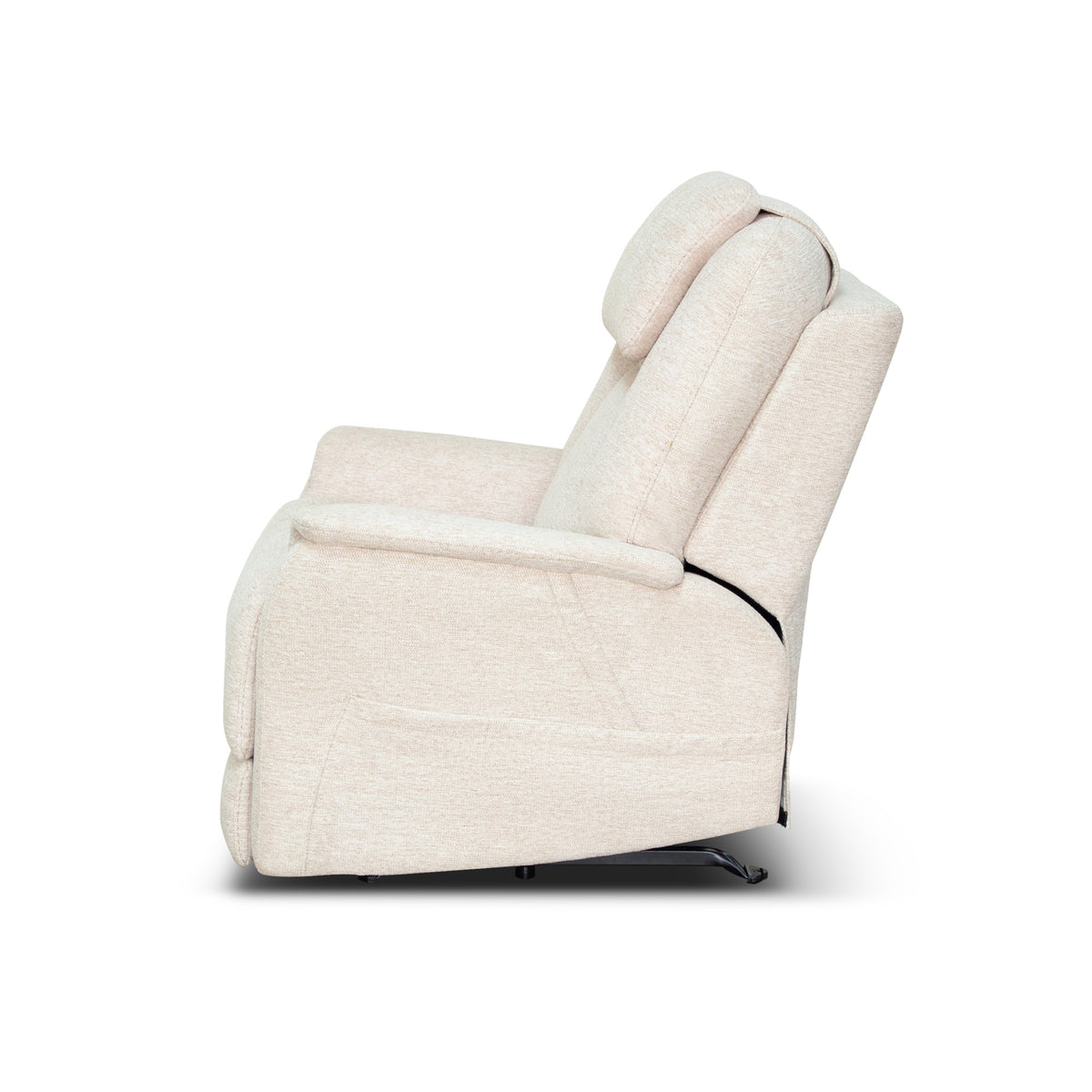 Zecliner Model 3+ Petite Fabric Power Sleep Chair with Power Headrest, Lumbar, Heat & Massage