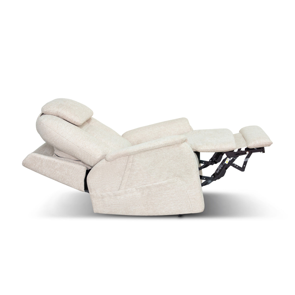 Zecliner Model 3+ Petite Fabric Power Sleep Chair with Power Headrest, Lumbar, Heat & Massage