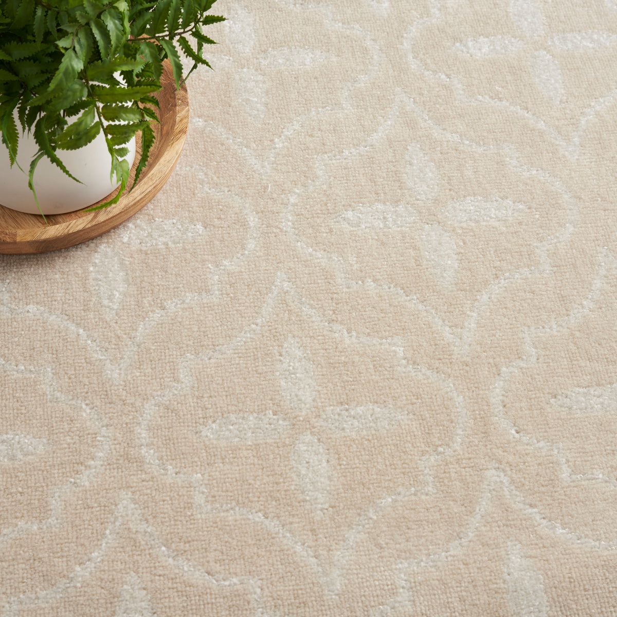 Nourison Essentials NRE04 Ivory Beige Rug