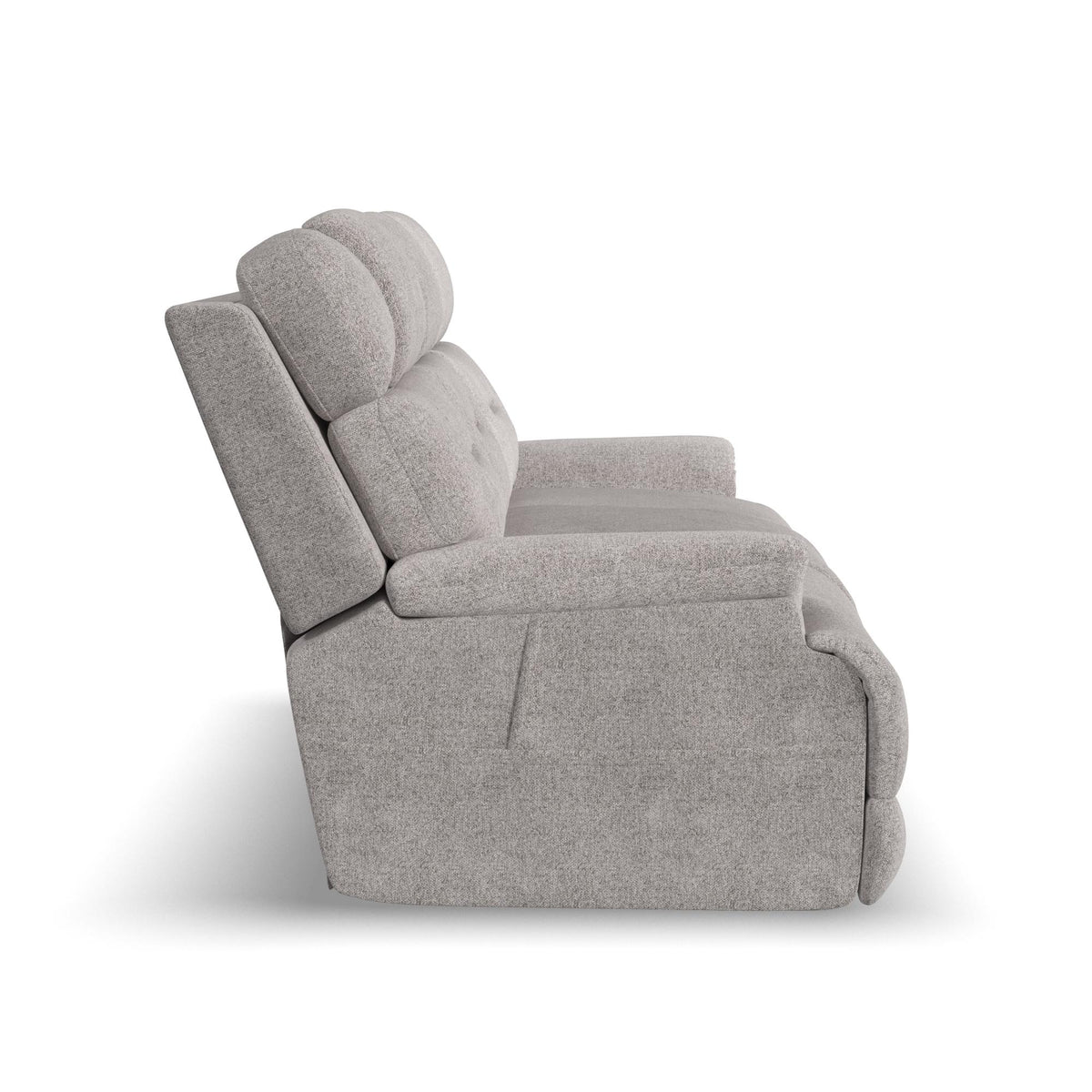 Zecliner Zofa Fabric Power Sleep Sofa with Power Headrests & Lumbar