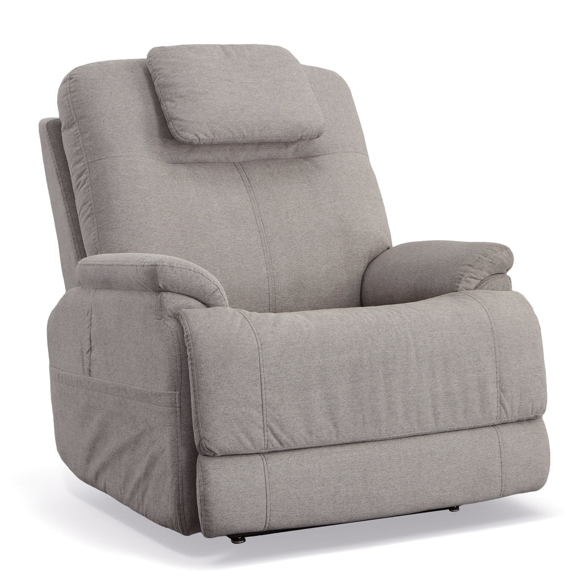 Zecliner Model 1 Fabric Power Sleep Recliner with Power Headrest & Lumbar