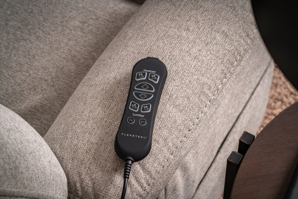 Zecliner Model 1 Fabric Power Sleep Recliner with Power Headrest & Lumbar